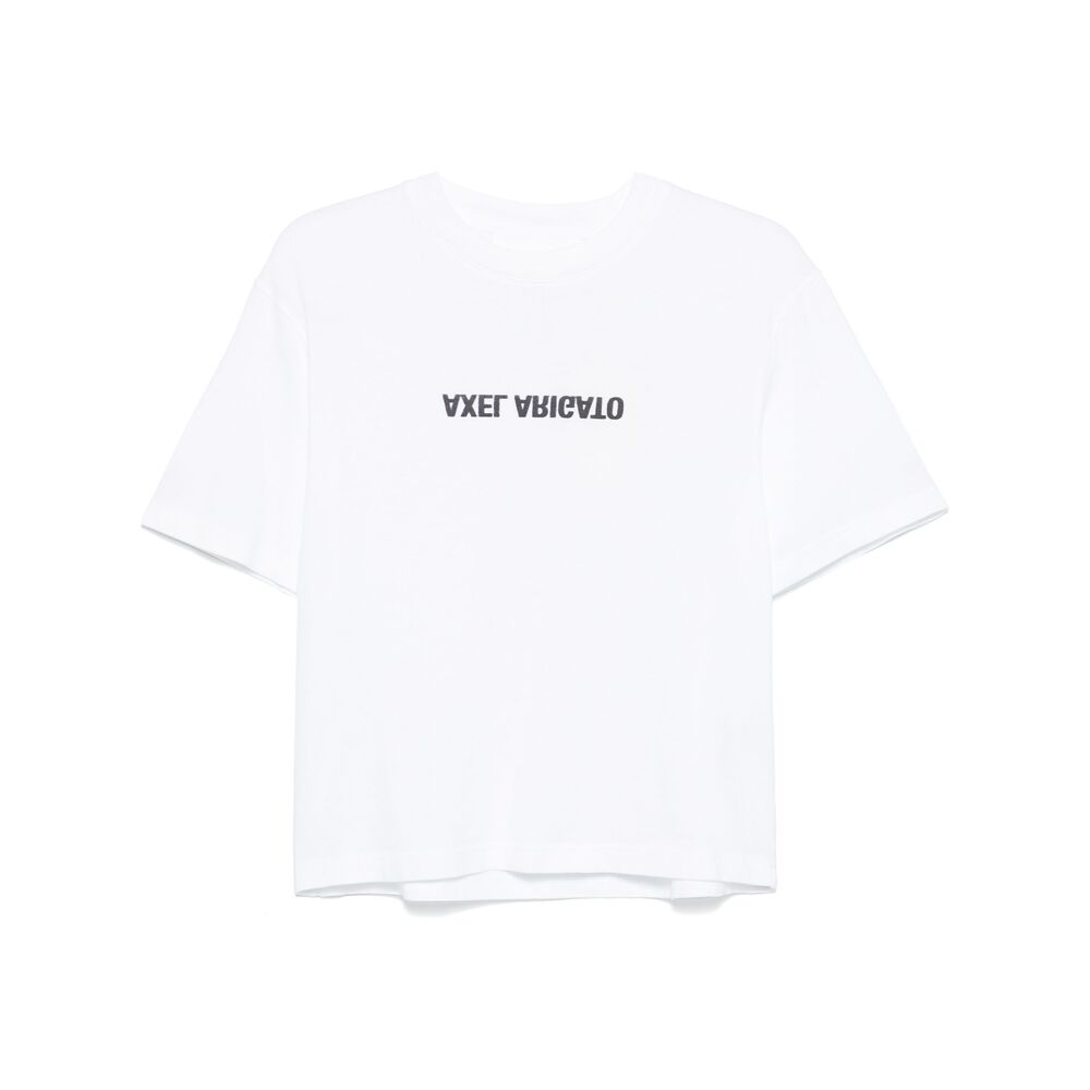 [Axel Arigato] T-shirts Short Sleeve FW26 A3021001 DISTORT WHITE