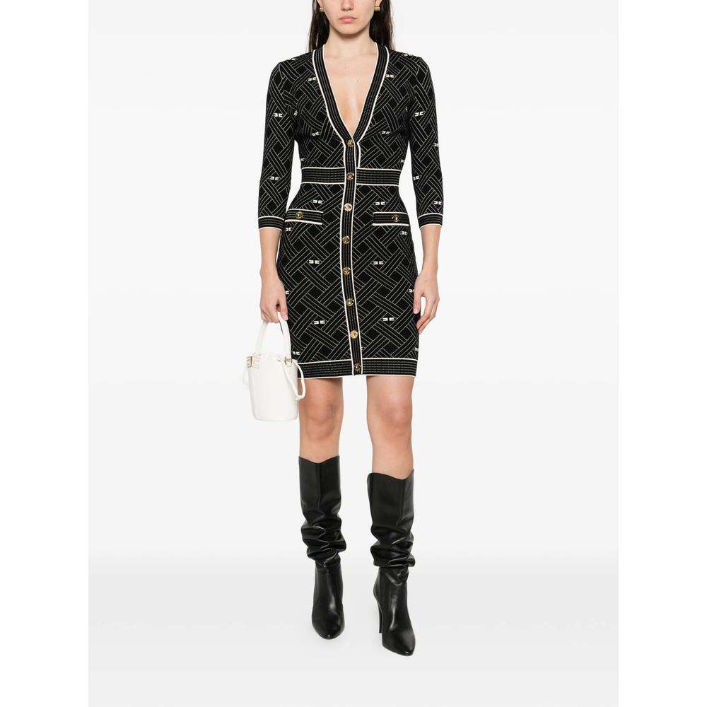 [ELISABETTA FRANCHI] Long sleeve dress SS26 AM19Q61E2  685
