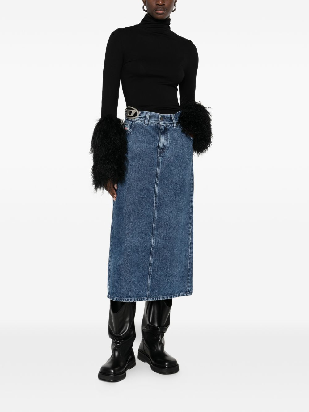[Diesel] Midi skirt SS26 A217160ADCD01