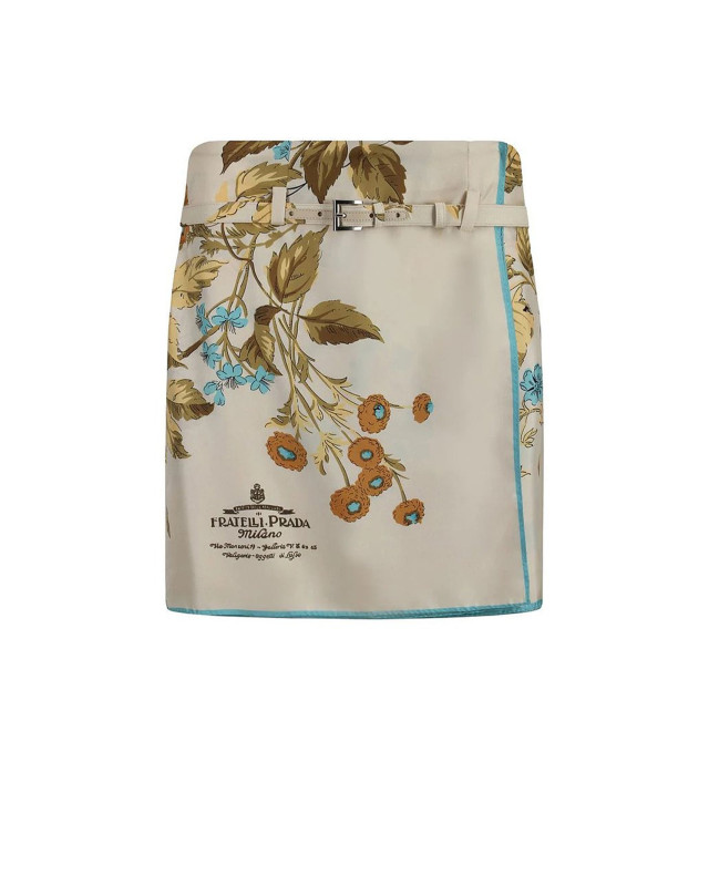 [Prada] Midi skirt FW24 P162KK S OOO15IVF0036