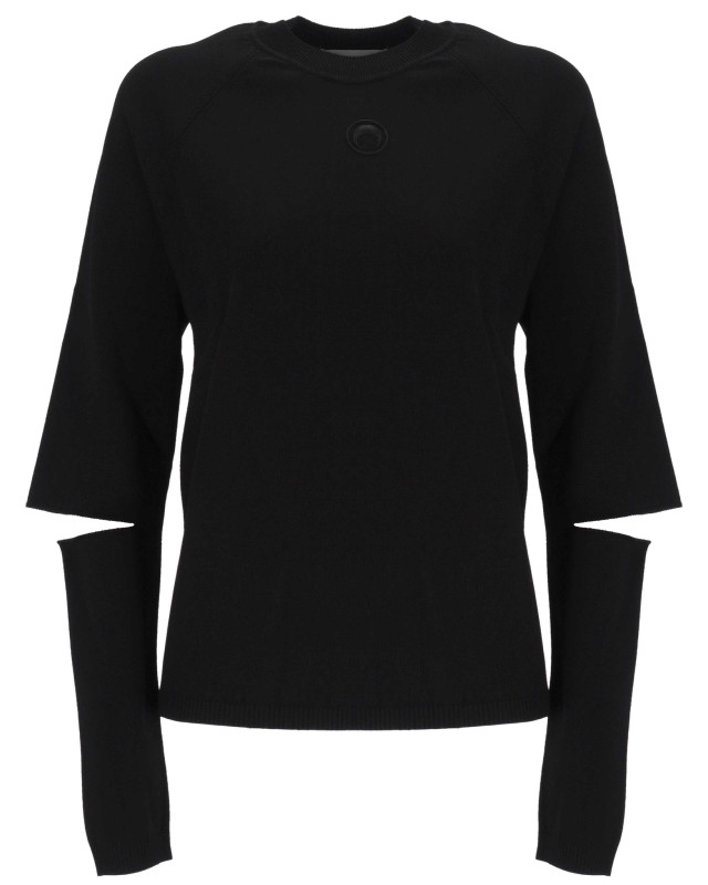[MARINE SERRE] Sweatshirt FW25 MTK028ACKNI0533BK99