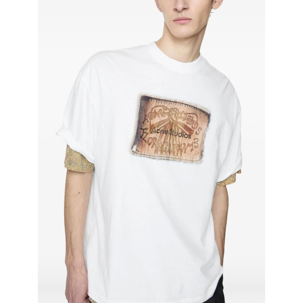 [Acne Studios] T-shirts Short Sleeve SS26 CL0391  WHITE