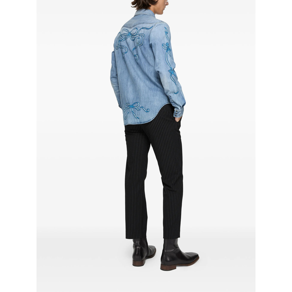 [Acne Studios] Shirts Long Sleeve SS26 BB0684  BLUE