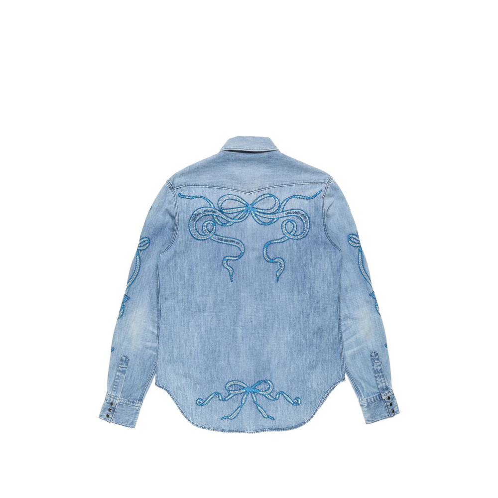 [Acne Studios] Shirts Long Sleeve SS26 BB0684  BLUE