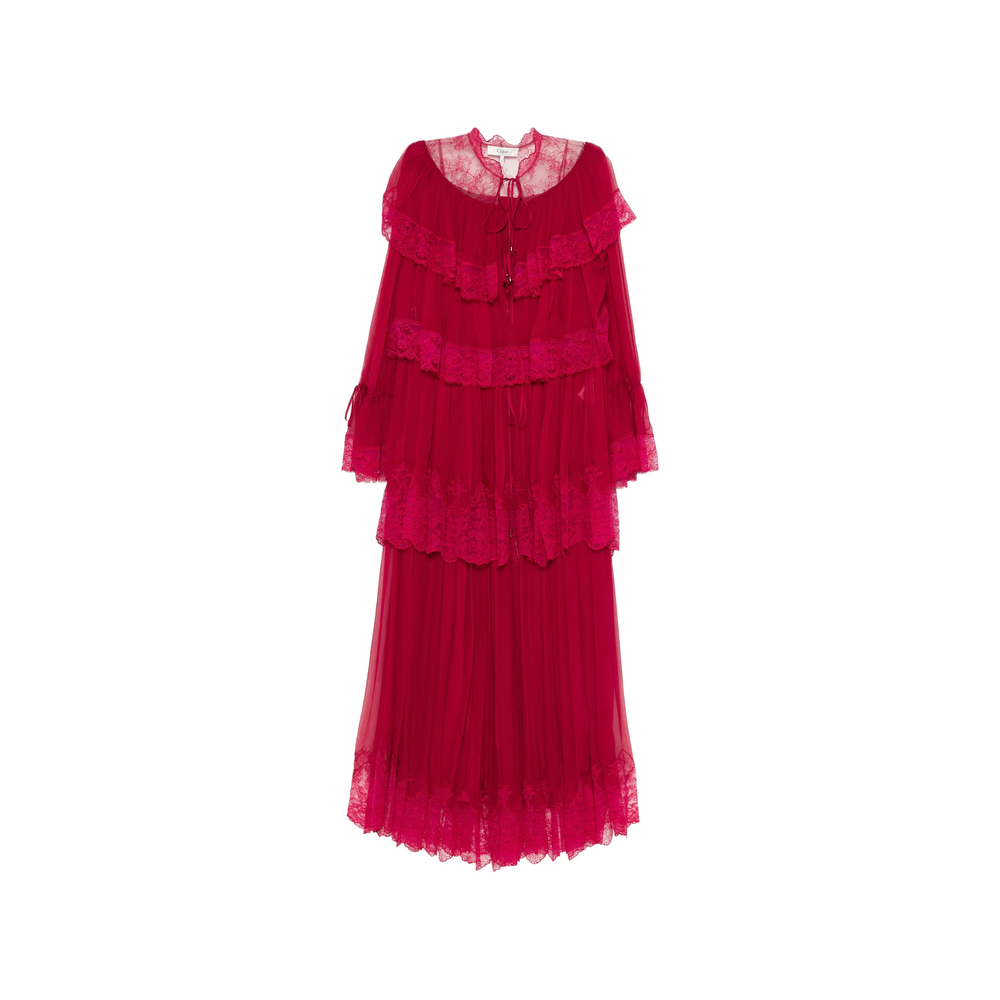 [Chloe] Long sleeve dress SS26 26SRO01001  6AZ