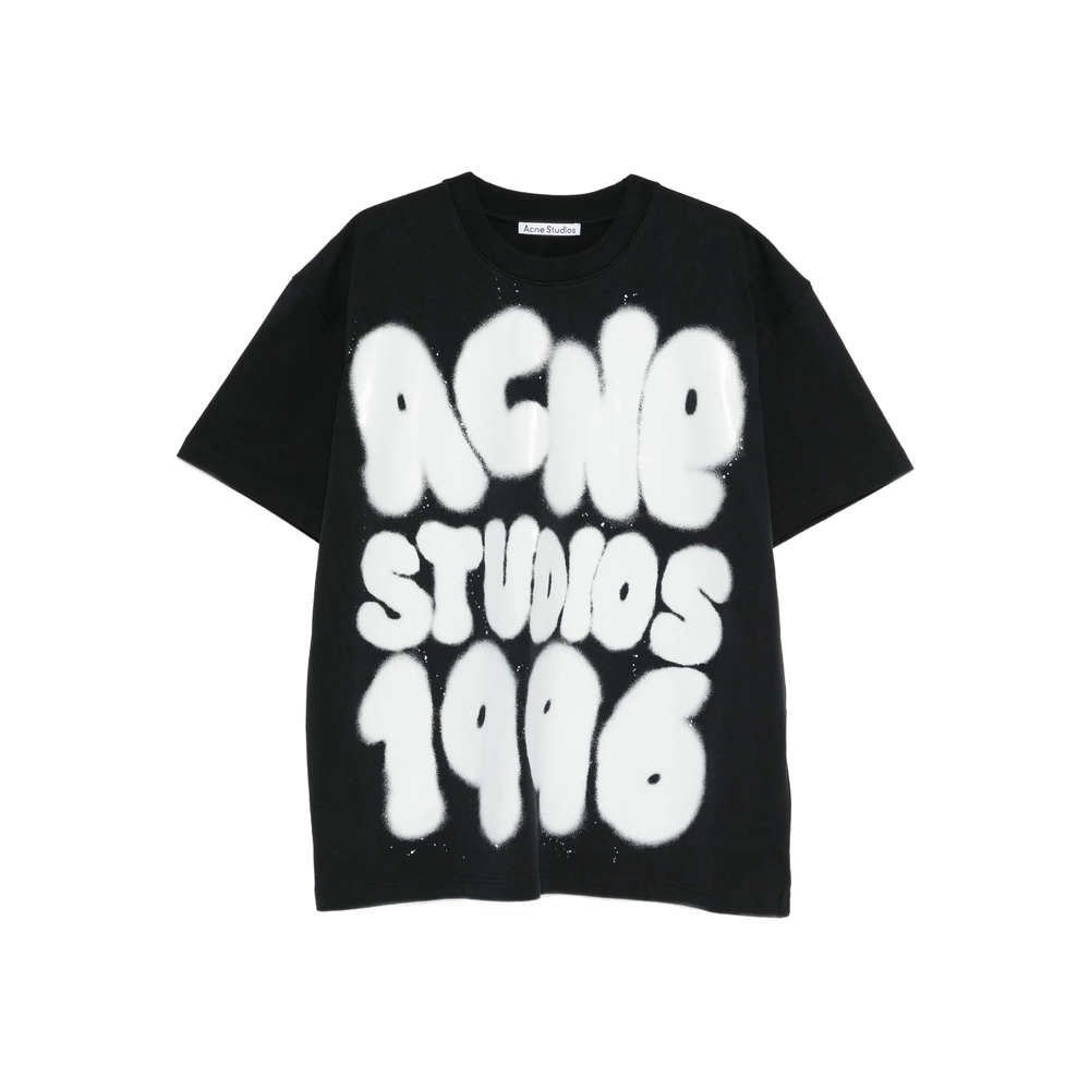 [Acne Studios] T-shirts Short Sleeve SS26 CL0333  BLKWH