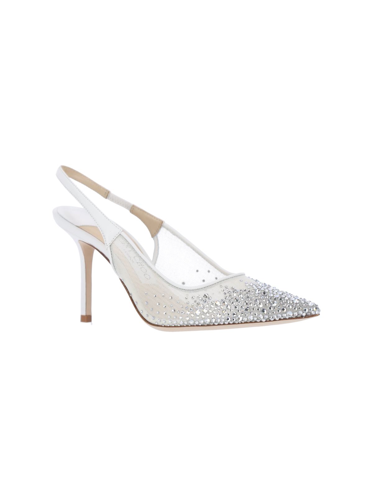 [Jimmy Choo] Pumps FW26 LOVE SB 85 NYTWHITE CRYSTAL
