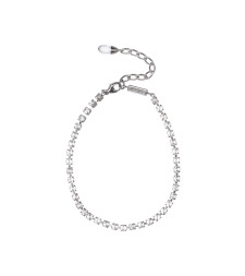 [Jimmy Choo] Bracelet FW26 SAEDA ANKLET XYDSILVER CRYSTAL