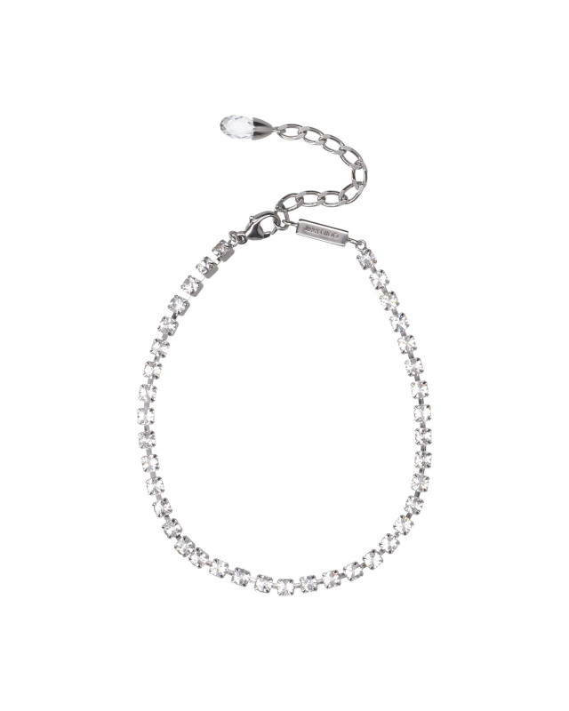 [Jimmy Choo] Bracelet FW26 SAEDA ANKLET XYDSILVER CRYSTAL