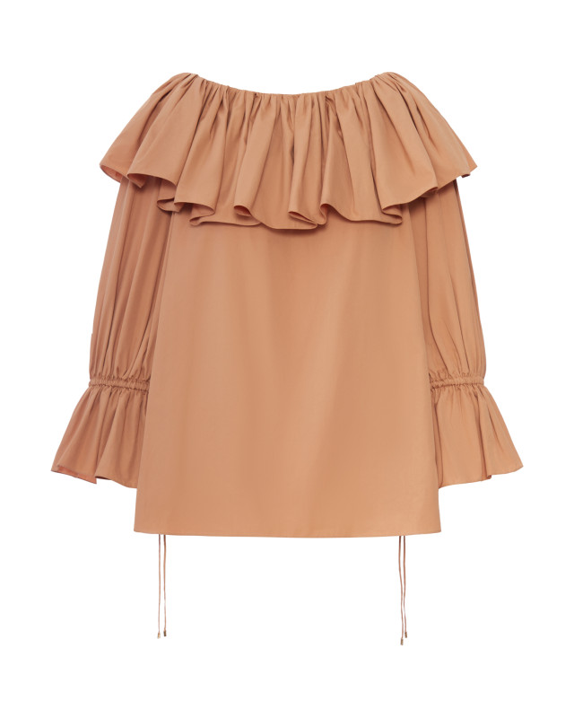 [Chloe] Blouse SS26 CH26UH10114426U REEF SHELL