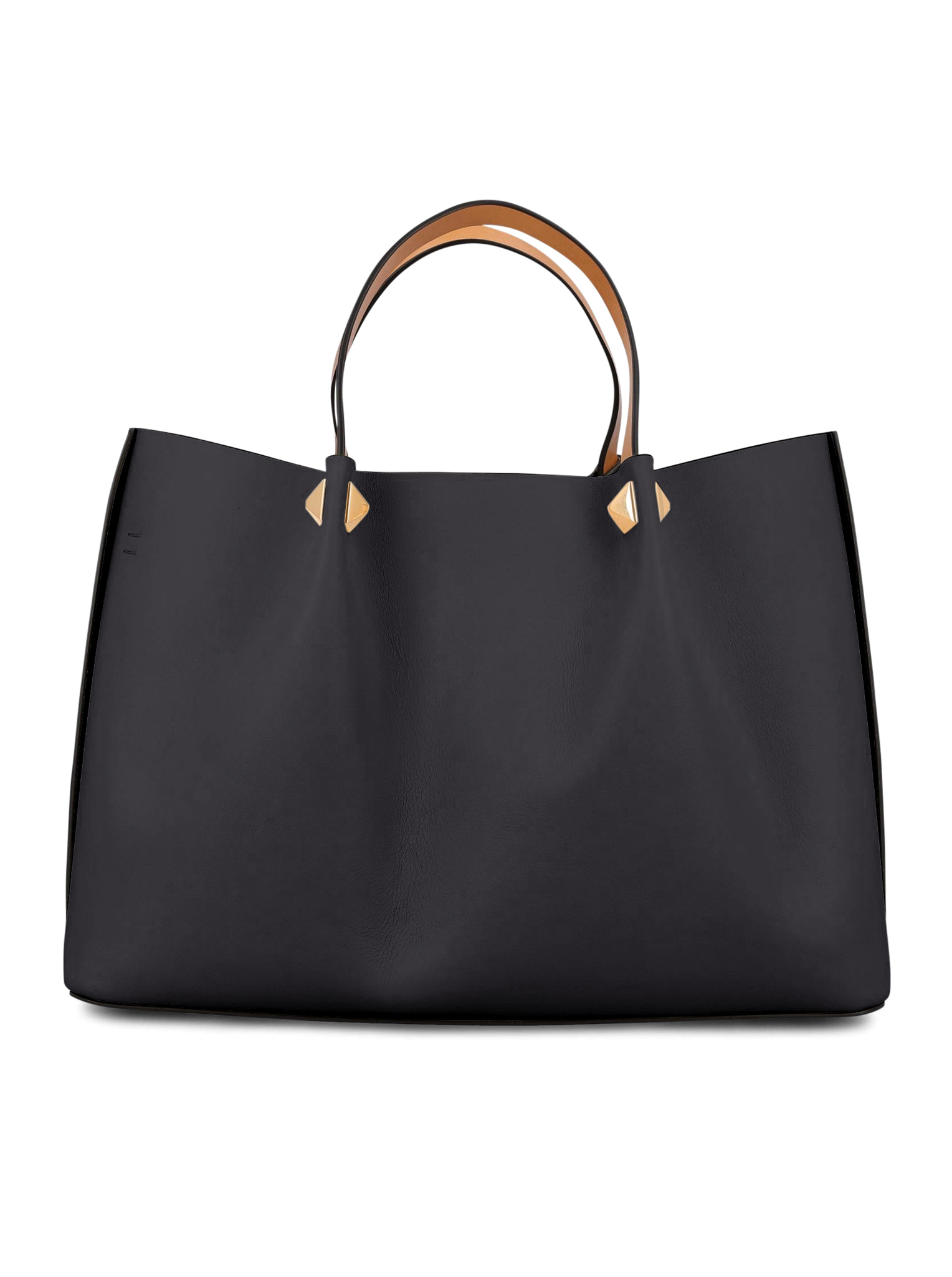 [Valentino Garavani] Tote bag SS26 8W2B0T01LSXCAG BLACK NATURAL CAMEL