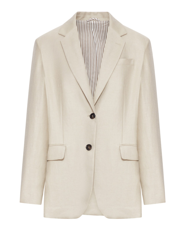 [Brunello Cucinelli] Blazer SS26 MH5277519C9272 PALE OAK