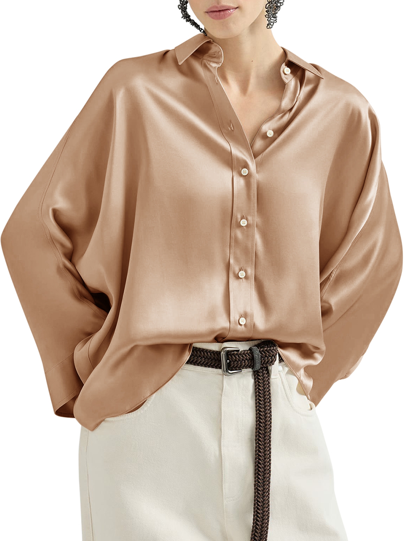 [Brunello Cucinelli] Shirts Long Sleeve SS26 M0C59MQ606C9237 PRALINE