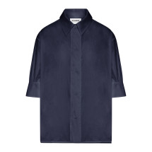 [Jil Sander] Shirts Long Sleeve SS26 J01DL0162J45326402 MIDNIGHT