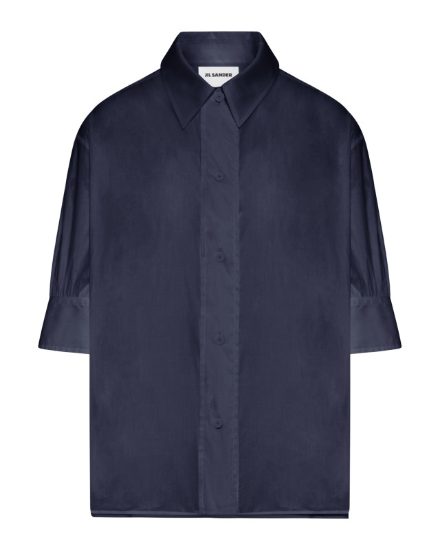[Jil Sander] Shirts Long Sleeve SS26 J01DL0162J45326402 MIDNIGHT