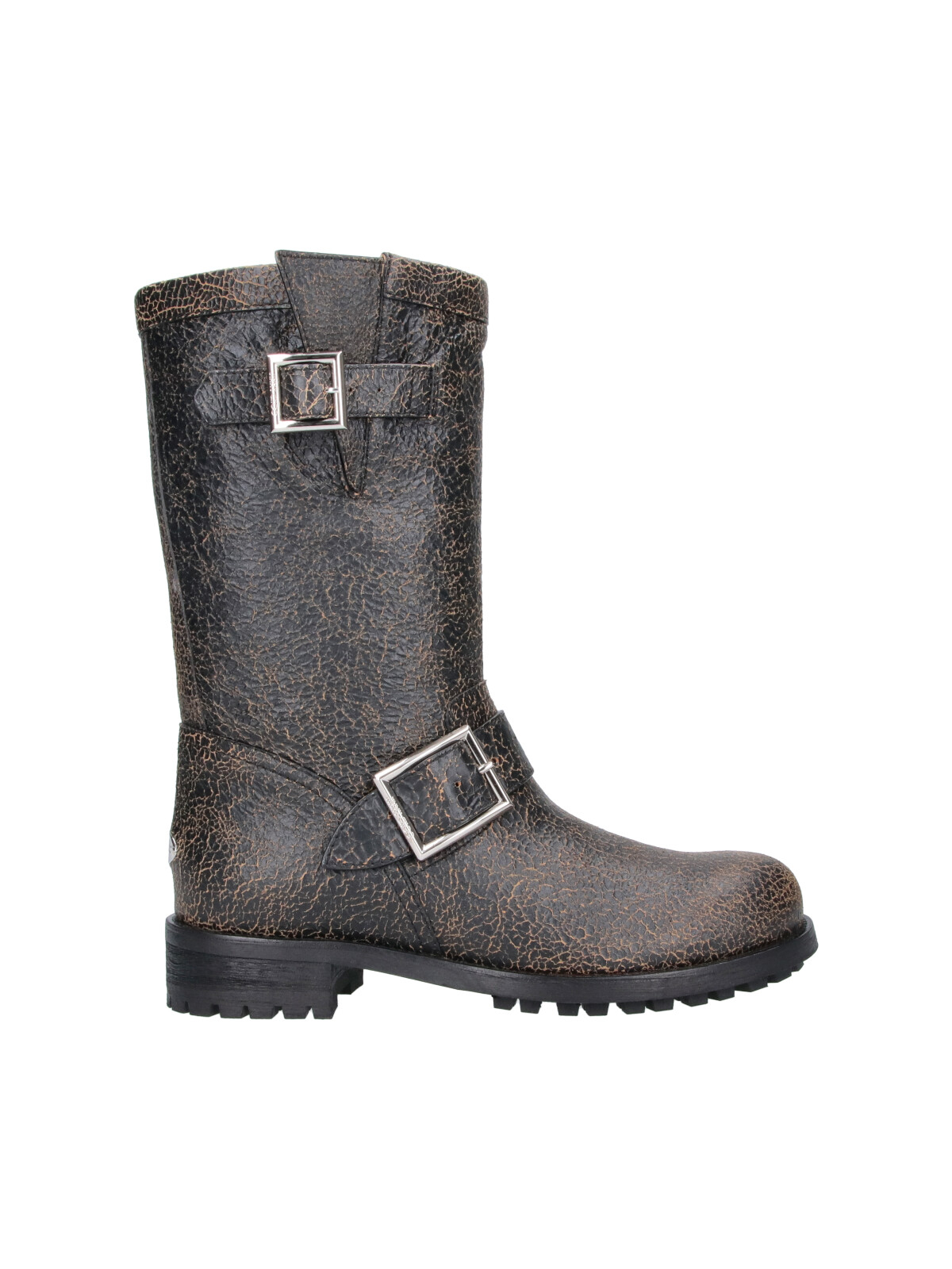 [Jimmy Choo] Ankle Boots FW26 BIKER MID CTHBLACK TOFFEE