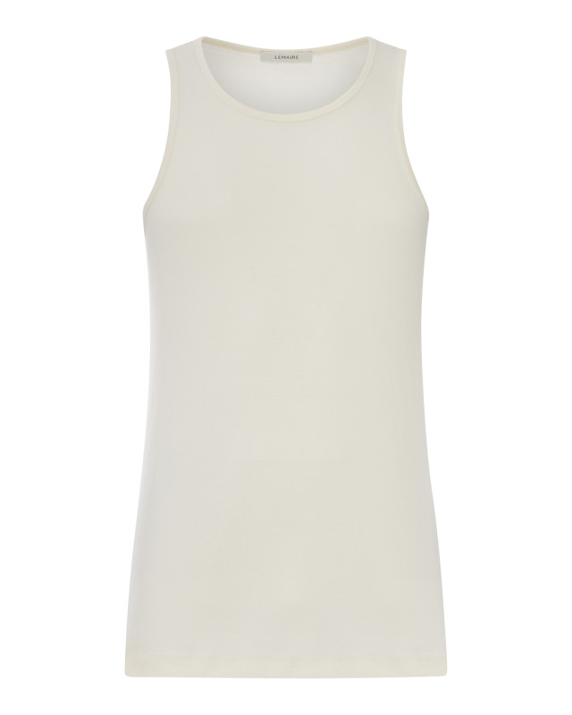 [LEMAIRE] T-shirts Sleeveless SS26 TS0029LJ1016WH048 LIGHT CREAM