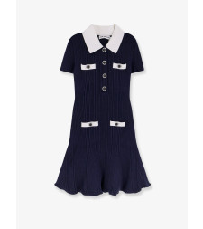[SELF PORTRAIT] Short sleeve dress FW25 AW25014SNNAVY