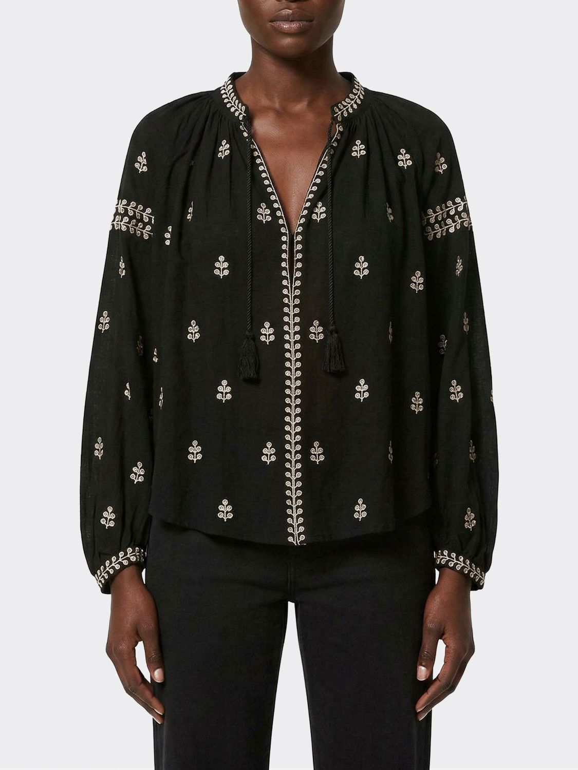 [Isabel Marant] Blouse SS26 HT0826FAD1J12I 01BK