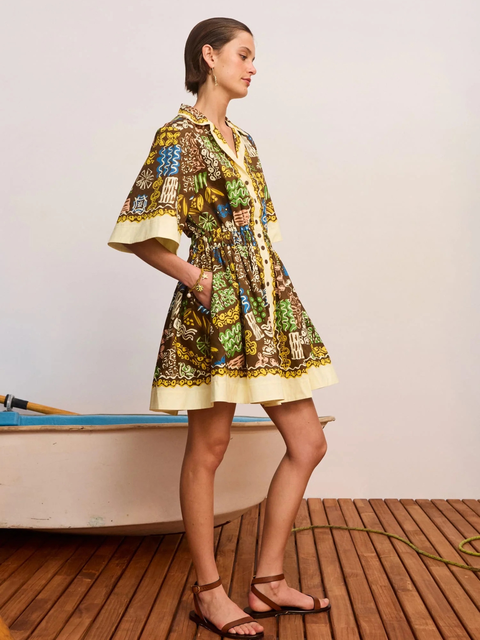 [Alemais] Short sleeve dress FW26 7330DMULTI