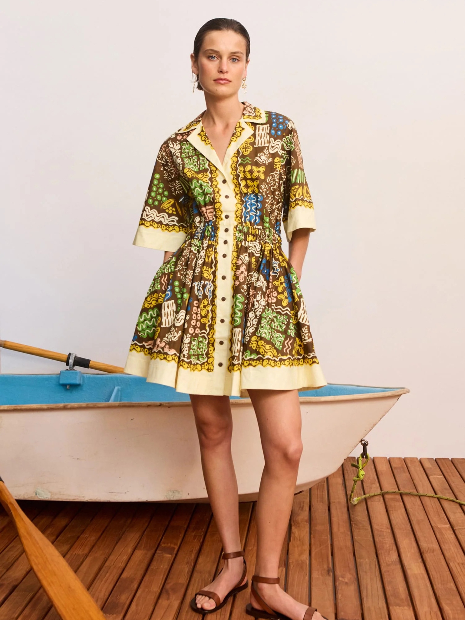[Alemais] Short sleeve dress FW26 7330DMULTI