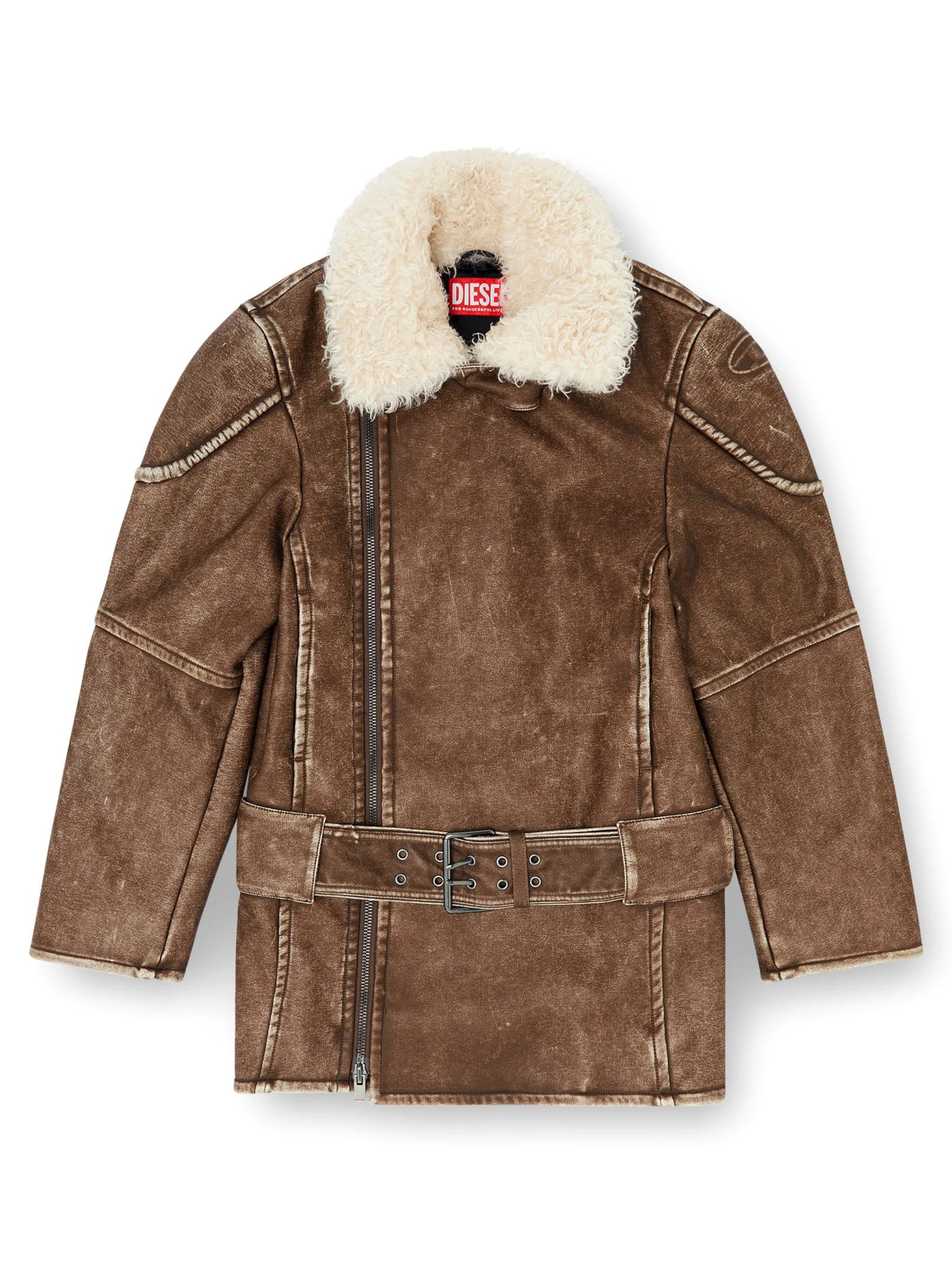 [Diesel] Mouton jacket FW26 A221540WEBJ7BB