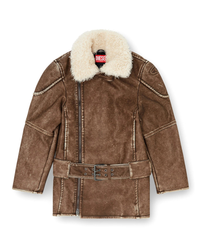 [Diesel] Mouton jacket FW26 A221540WEBJ7BB