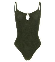 [Hunza G] Swimsuit FW26 TONISWIMMETALLICKHAKI