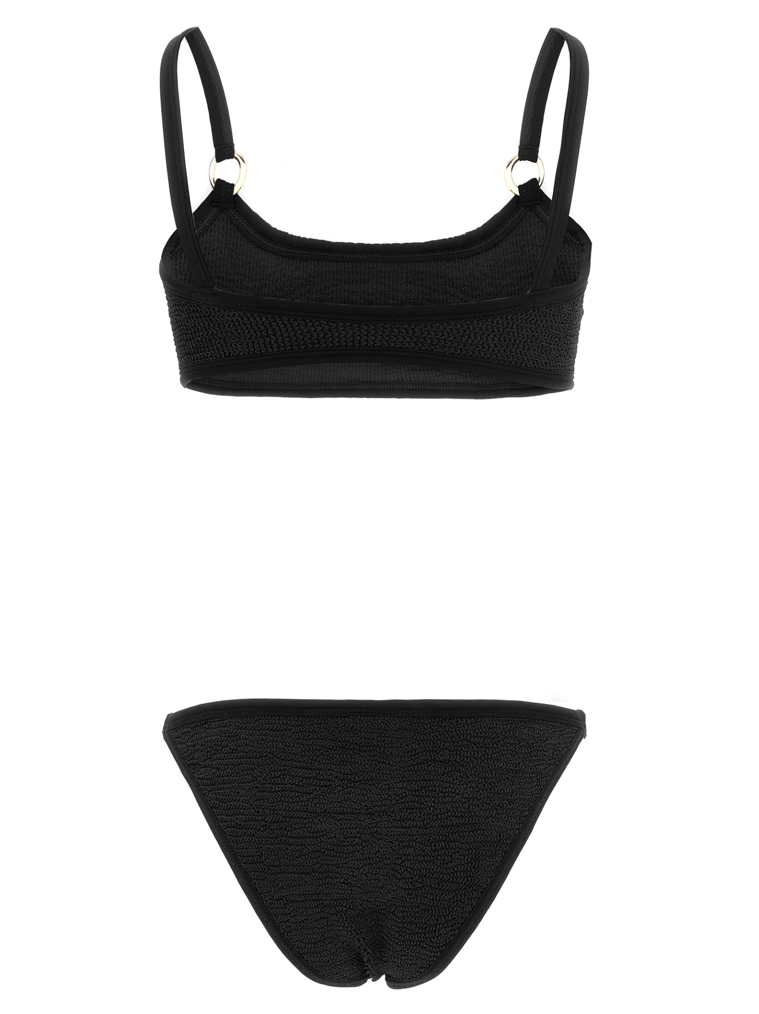 [Hunza G] Bikini FW26 IRISBIKINIGOLDHOOPSBLACK