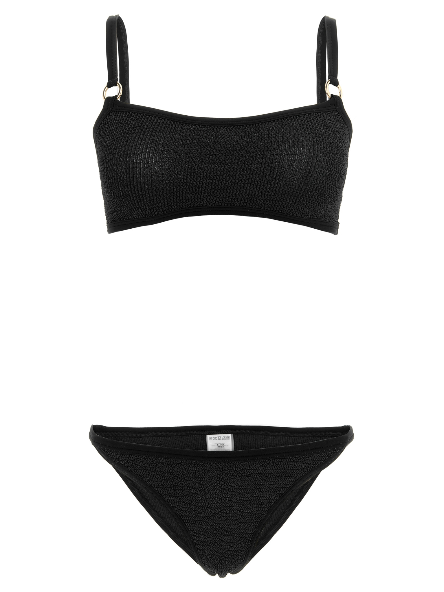 [Hunza G] Bikini FW26 IRISBIKINIGOLDHOOPSBLACK