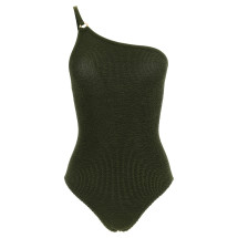 [Hunza G] Monokini FW26 CLARASWIMMETALLICKHAKI