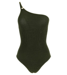 [Hunza G] Monokini FW26 CLARASWIMMETALLICKHAKI