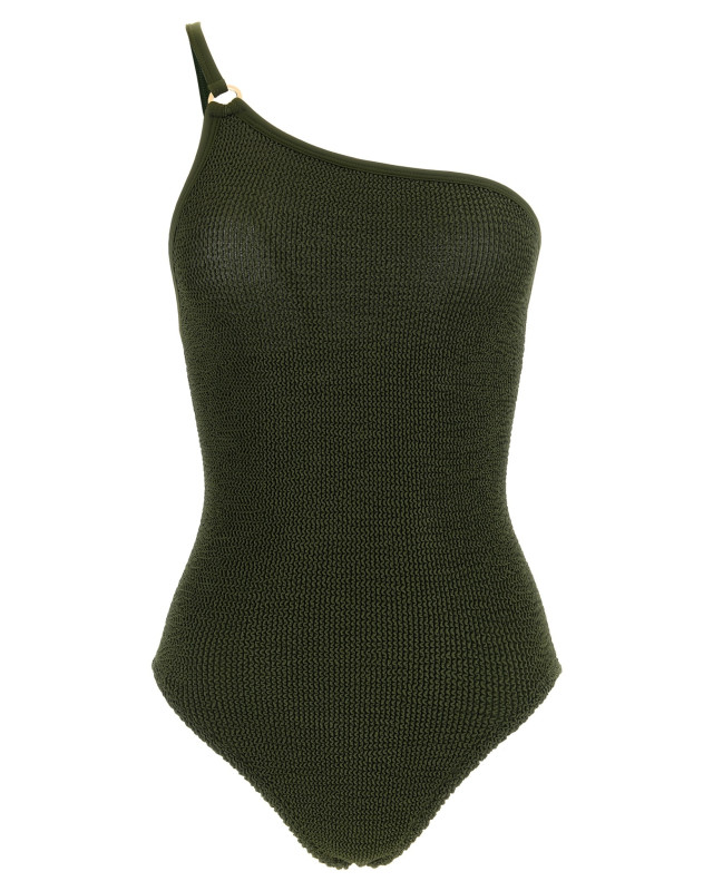 [Hunza G] Monokini FW26 CLARASWIMMETALLICKHAKI