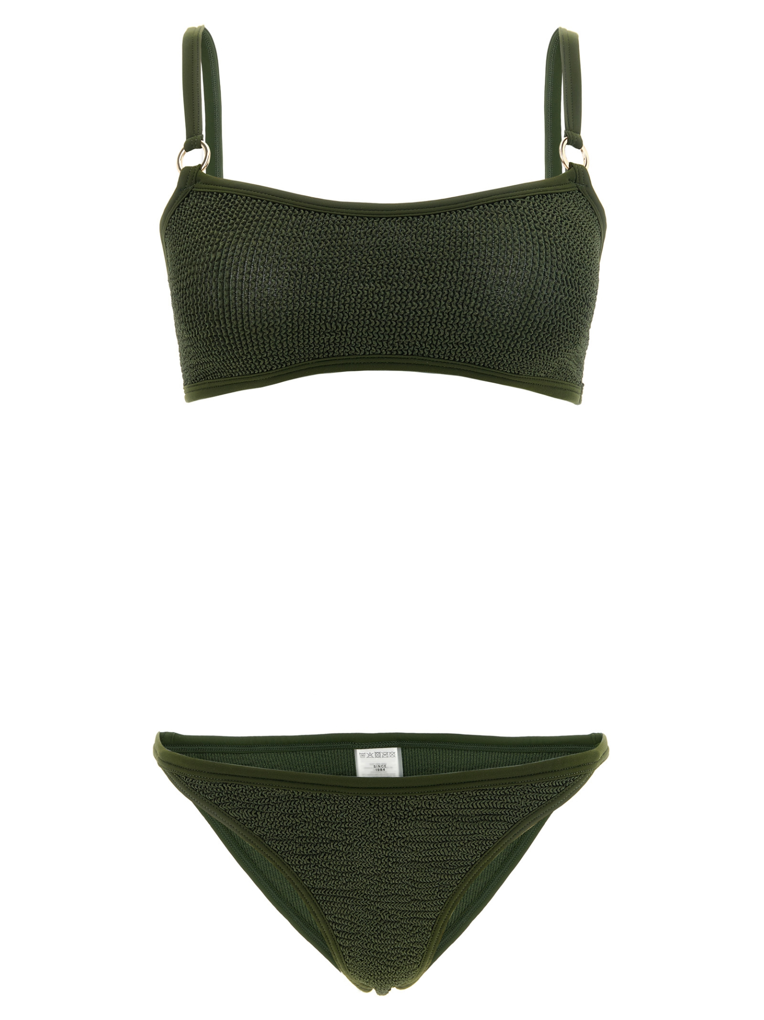 [Hunza G] Bikini FW26 IRISBIKINIGOLDHOOPSMETALLICKHAKI