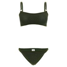 [Hunza G] Bikini FW26 IRISBIKINIGOLDHOOPSMETALLICKHAKI
