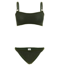 [Hunza G] Bikini FW26 IRISBIKINIGOLDHOOPSMETALLICKHAKI