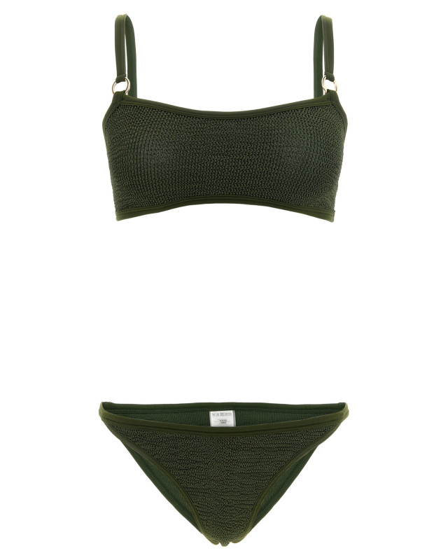 [Hunza G] Bikini FW26 IRISBIKINIGOLDHOOPSMETALLICKHAKI