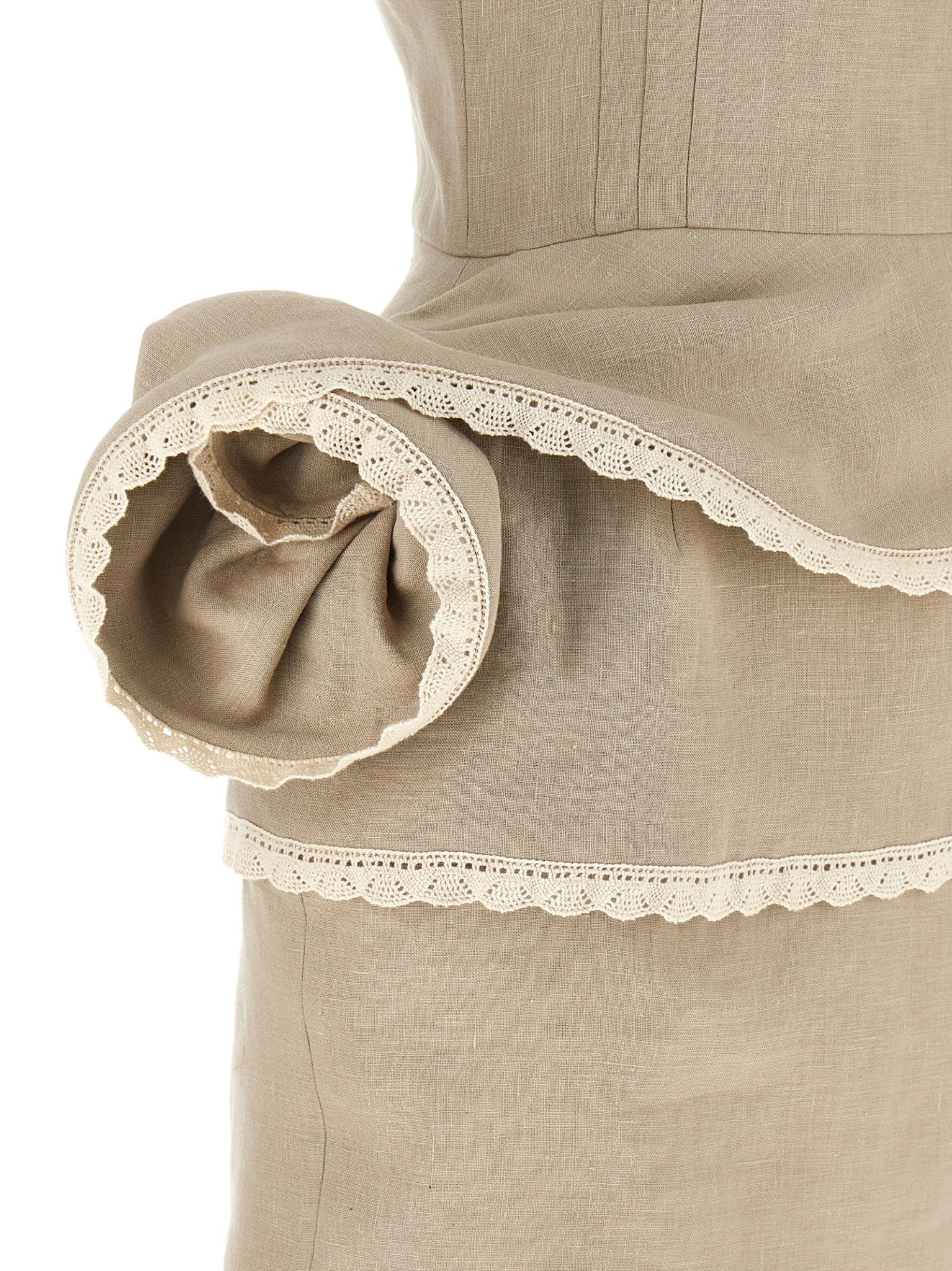 [MAGDA BUTRYM] Short sleeve dress FW26 328726BEIGE