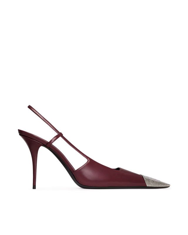[Saint Laurent] Slingback FW26 841158AAFGC6629 VINTAGE BORDEAUX