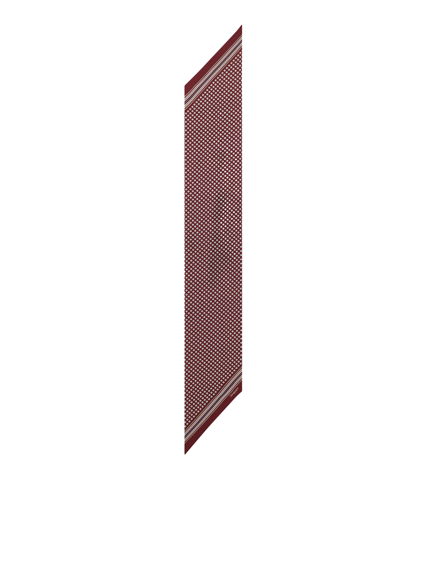 [Saint Laurent] Scarf FW26 8682563Y0016188 BORDEAUX MULTICOLOR