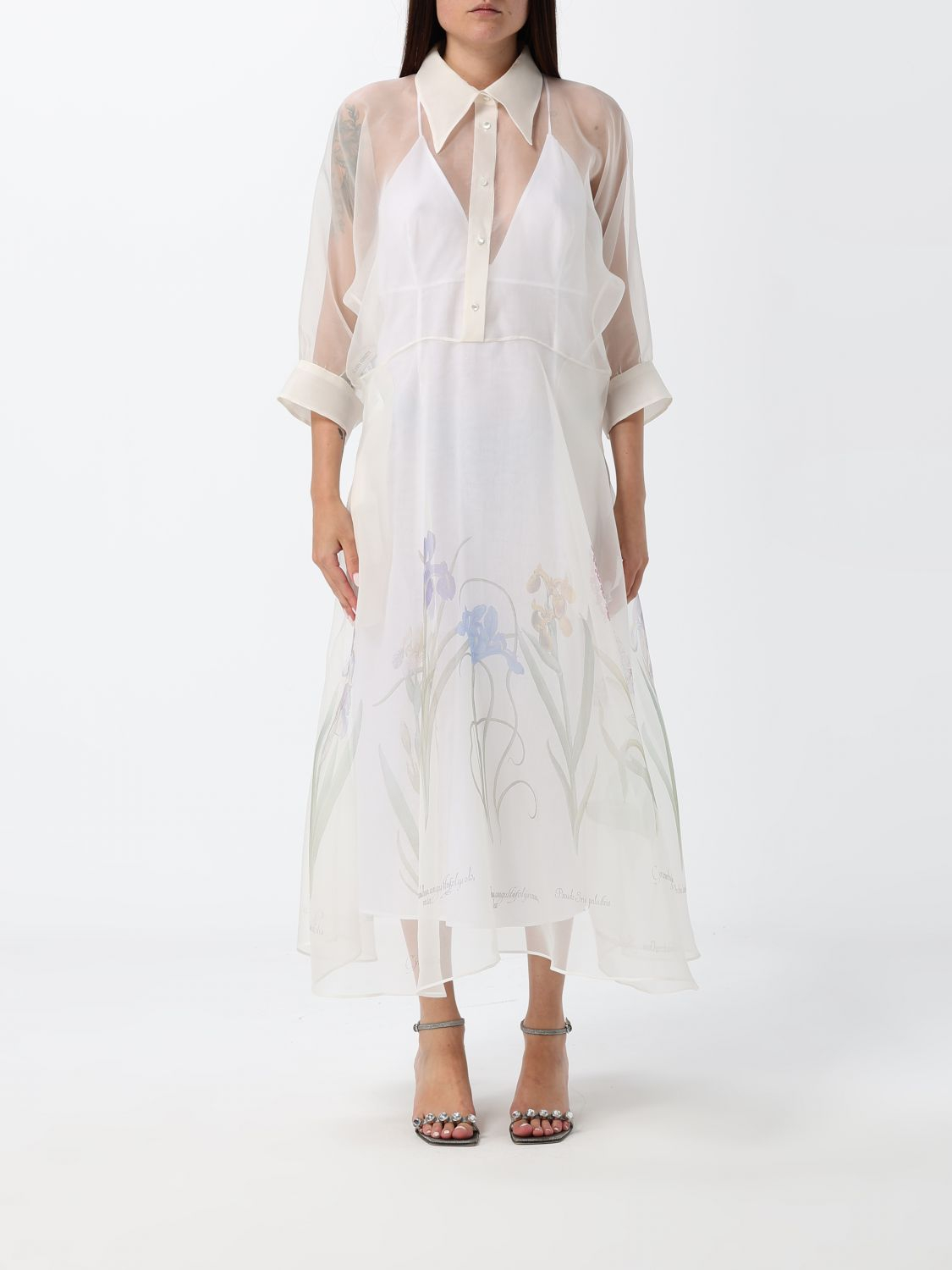 [Alberta Ferretti] Long sleeve dress SS26 04421650 1888