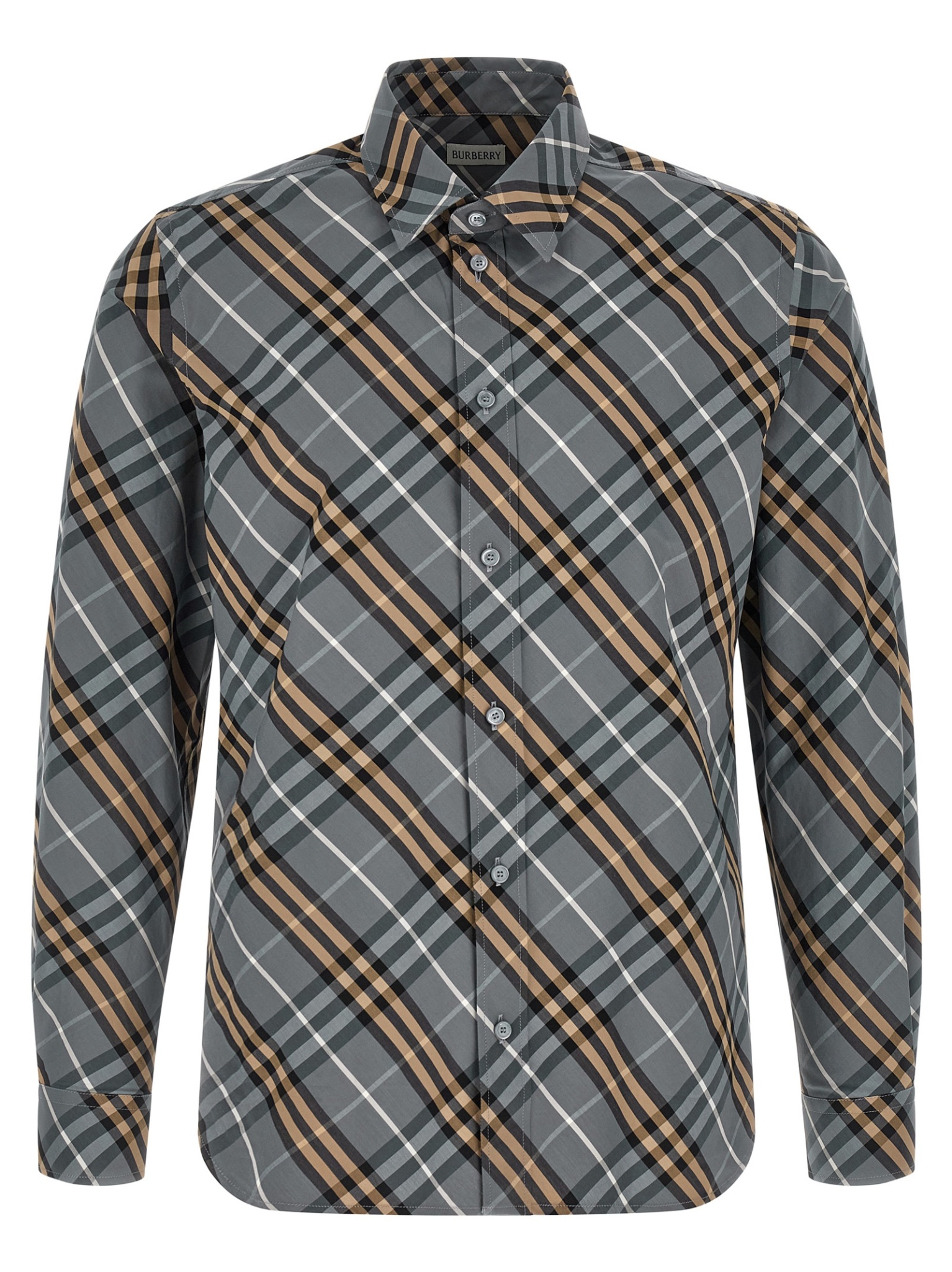[Burberry] Shirts Long Sleeve SS26 8123670WAVEBLUEIPCHECK