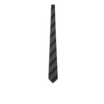 [Saint Laurent] Tie FW26 8249453Y0021063 BLACK LIGHT GREY