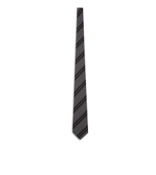 [Saint Laurent] Tie FW26 8249453Y0021063 BLACK LIGHT GREY