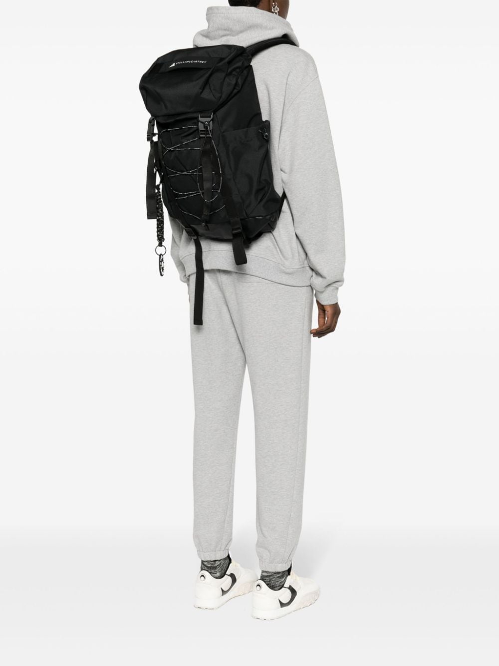 [Adidas By Stella McCartney] Backpack FW26 IN9103BLACK/WHITE/BLACK