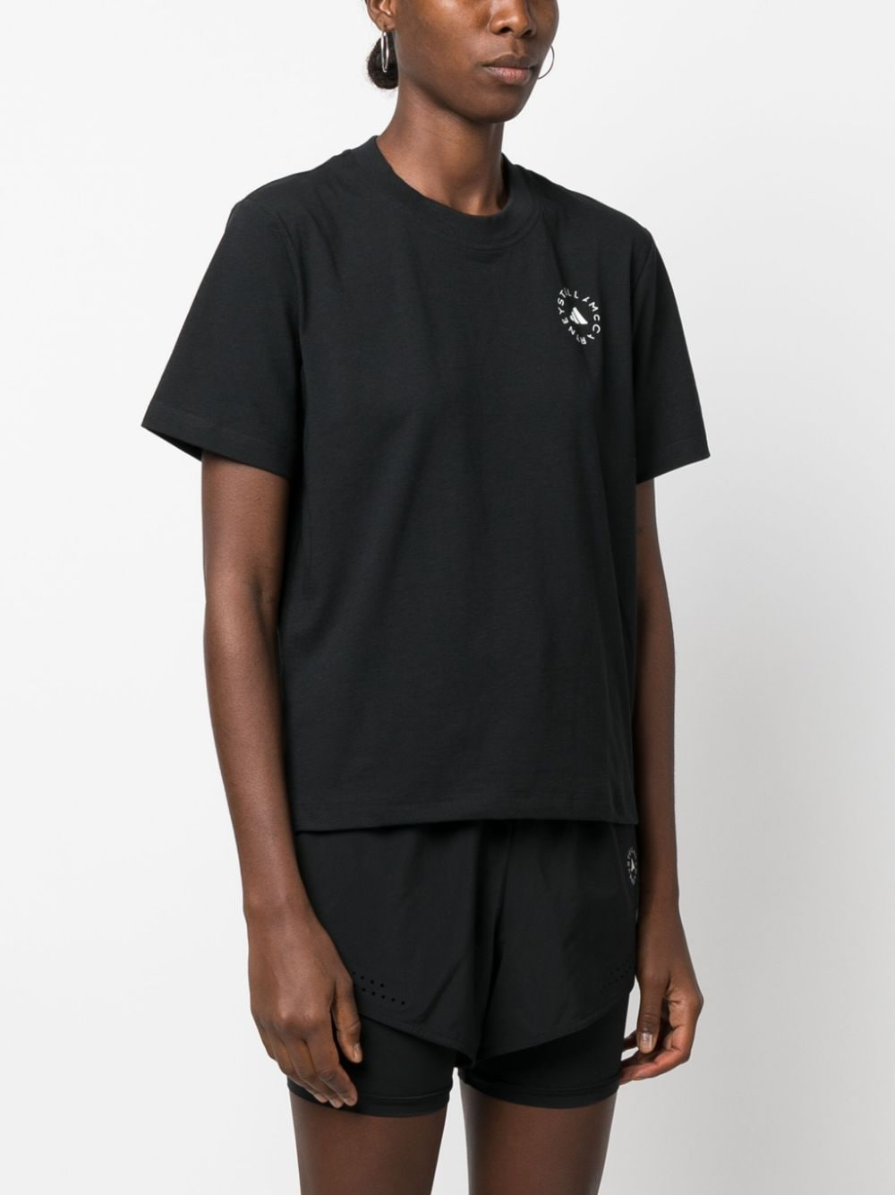 [Adidas By Stella McCartney] T-shirts Short Sleeve FW26 HR9170BLACK