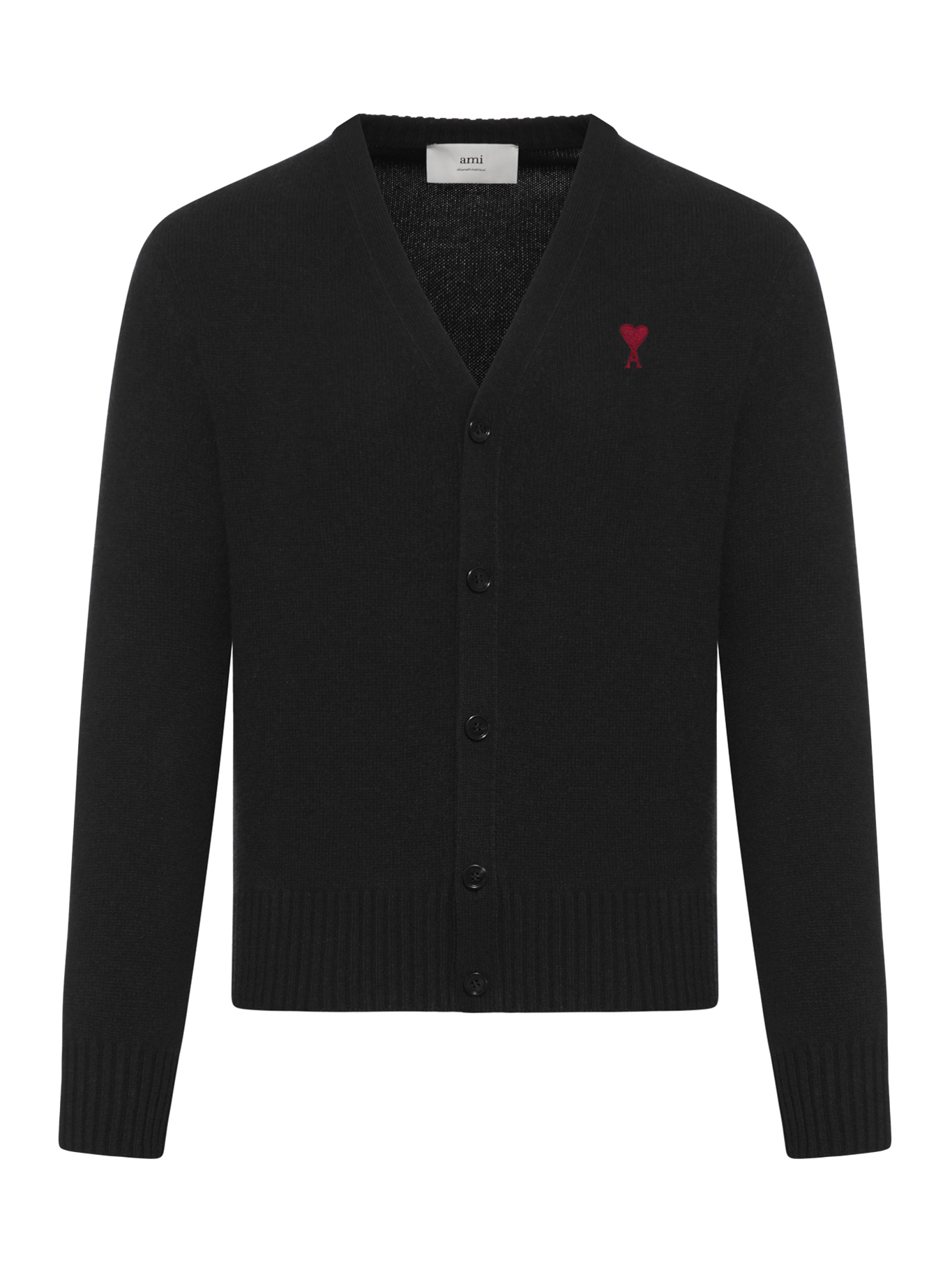 [Ami Paris] Cardigan FW26 HKC361001009 NOIR ROUGE