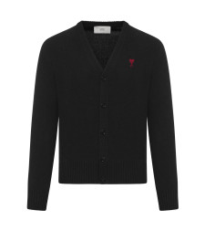 [Ami Paris] Cardigan FW26 HKC361001009 NOIR ROUGE