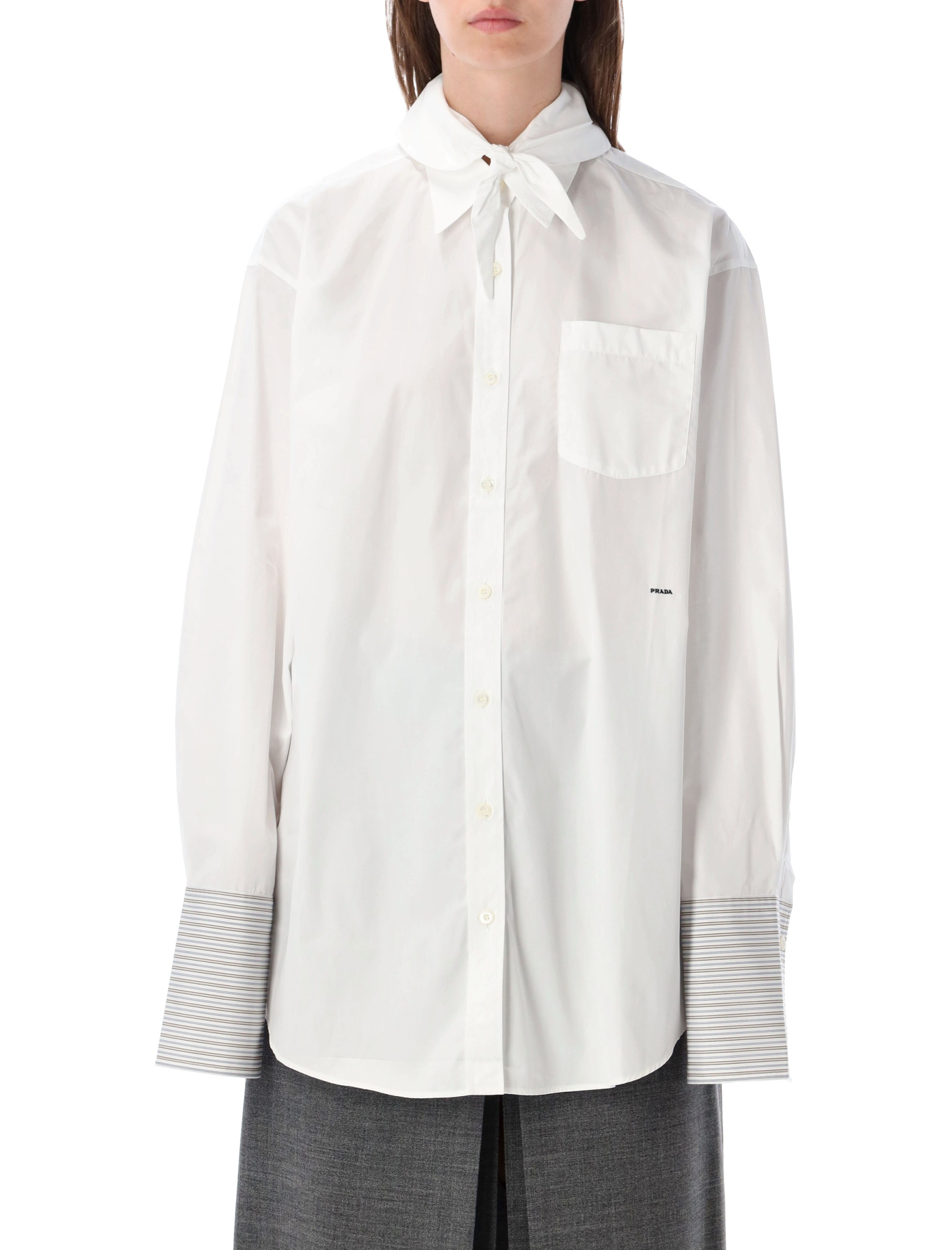 [Prada] Shirts Long Sleeve FW26 P470JR6283F0009