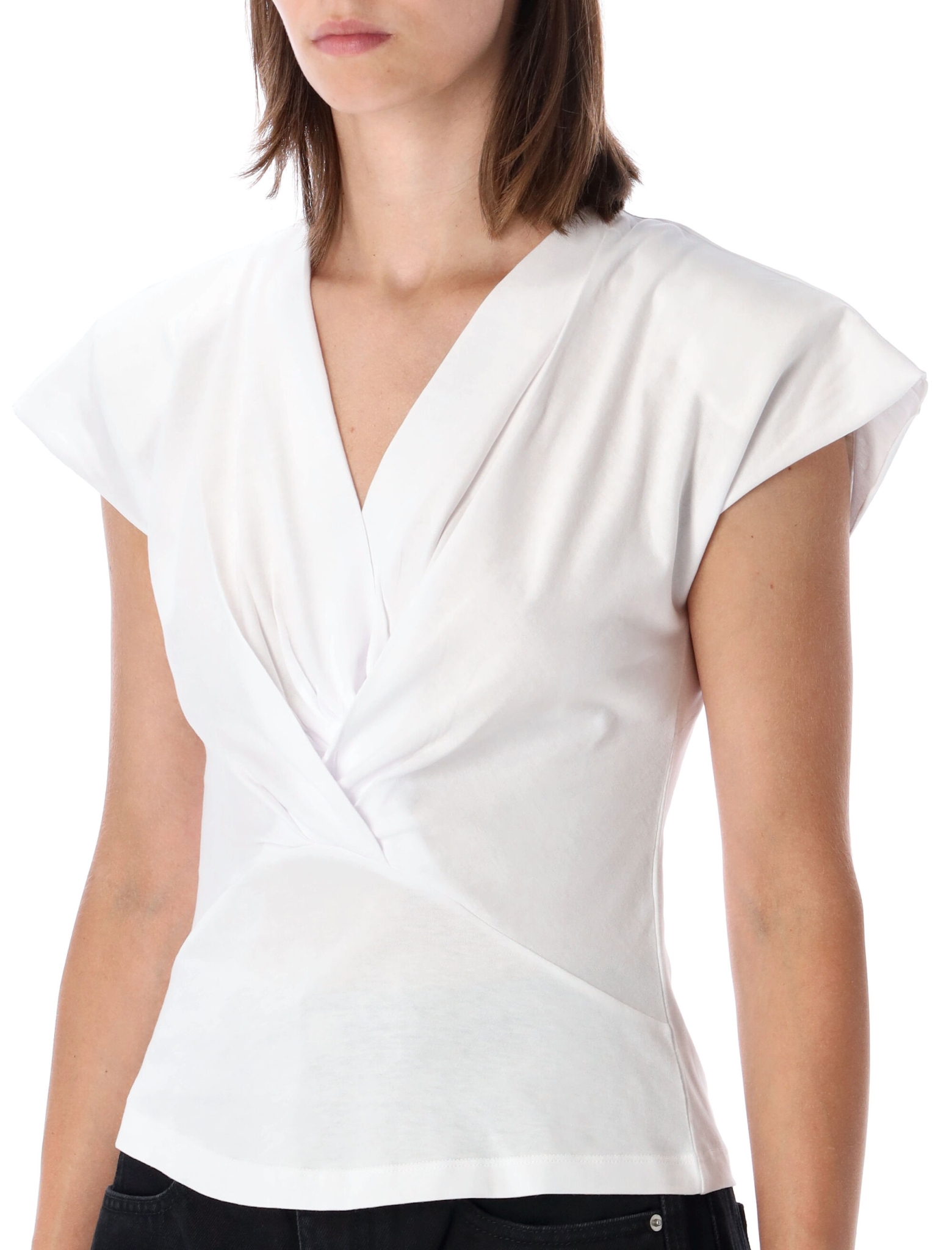 [Marant Etoile] T-shirts Short Sleeve FW26 TS0341FAA1N41I20WH